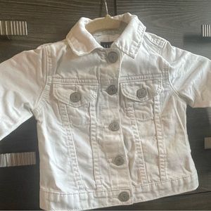 GAP DENIM toddler white jean jacket